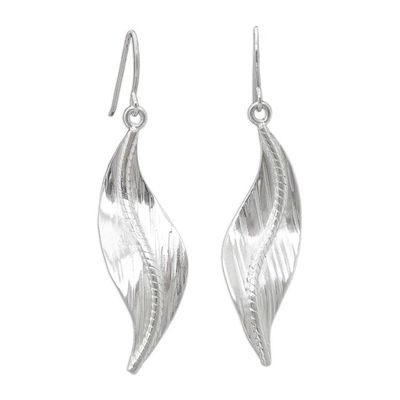 Alternate image for Sterling silver dangle earrings Quiet Sigh