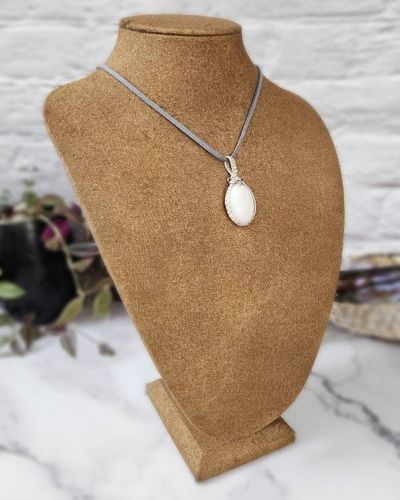 Alternate image for Dolomite Sterling Silver Wire Wrapped Pendant