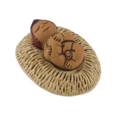 Alternate image for Andes Handcrafted 7 Piece Diminutive Ceramic Nativity Scene Christmas Meditation