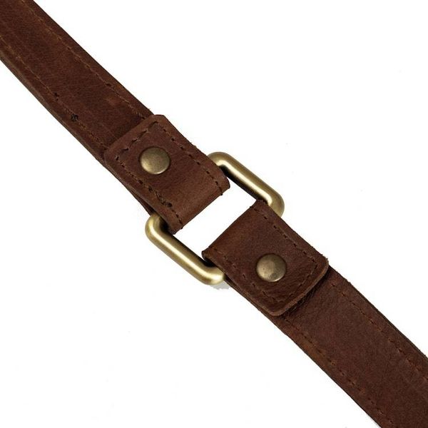 Alternate image for Peruvian Artisan Crafted Brown Leather Shoulder Bag Sunday Walk