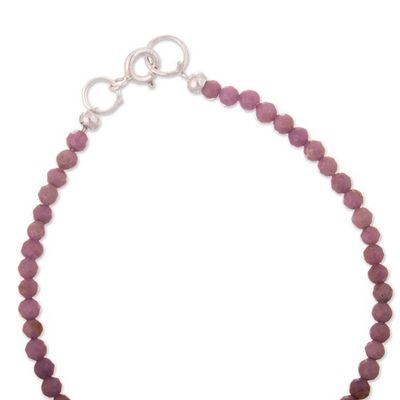Alternate image for Set of 2 Natural Phosphosiderite and Opal Beaded Bracelets Sweet Mysticism