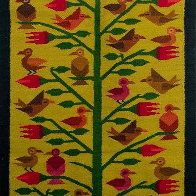 Alternate image for Tapestry Handcrafted Birds Wall Hanging Tree of Life