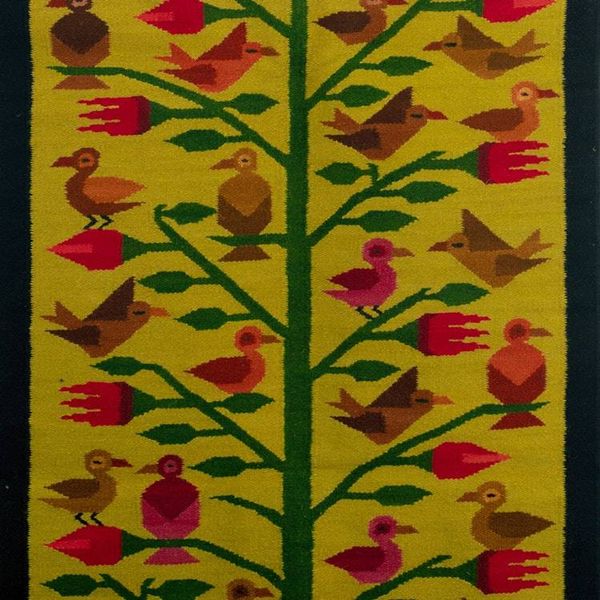 Alternate image for Tapestry Handcrafted Birds Wall Hanging Tree of Life