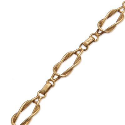 Alternate image for High-Polished Modern 18k Gold-Plated Link Bracelet from Peru Radiant Links