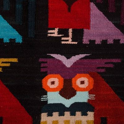 Alternate image for Wool tapestry Night Owls
