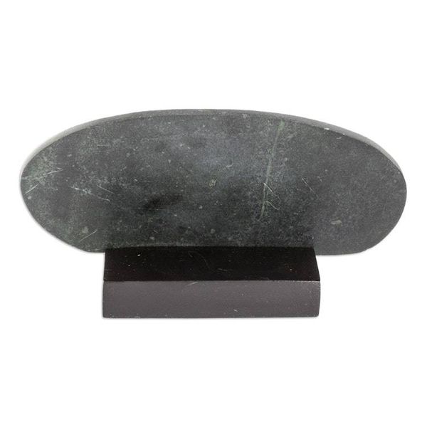 Alternate image for Maya Museum Replica Green Jade Plaque and Stand Maya Canoe Journey