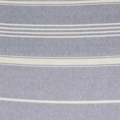 Alternate image for Striped Cotton Beach Towel in Cadet Blue from Guatemala Fresh Relaxation in Cadet Blue