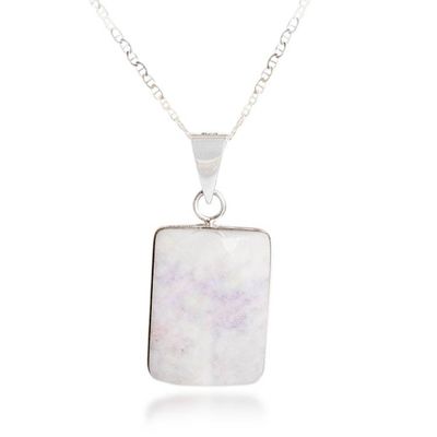 Alternate image for Reversible Silver Lilac Jade Necklace with Mayan God Motif God of Corn