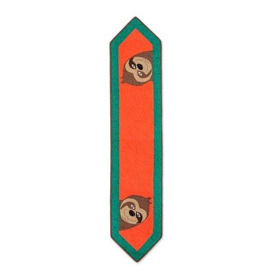 Alternate image for Cotton Blend Sloth Table Runner from Costa Rica Happy Sloth