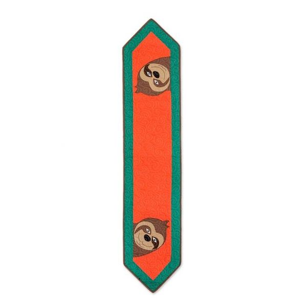 Alternate image for Cotton Blend Sloth Table Runner from Costa Rica Happy Sloth