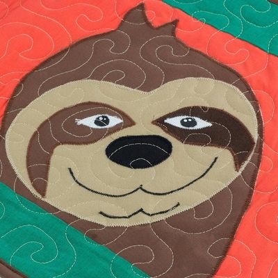 Alternate image for Cotton Blend Sloth Table Runner from Costa Rica Happy Sloth