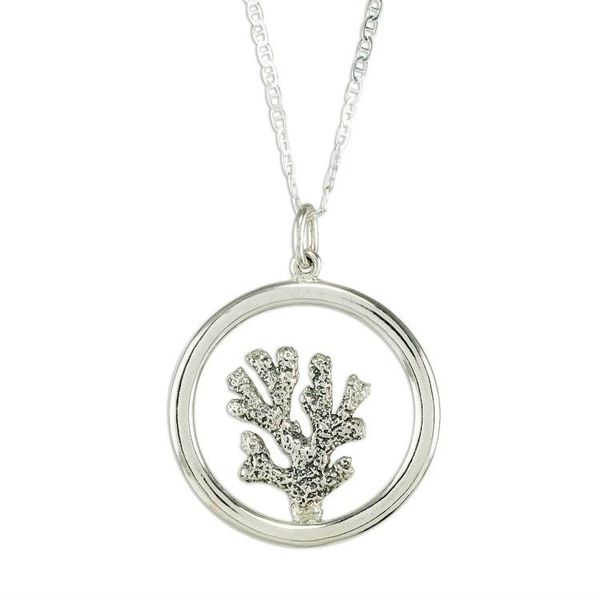 Alternate image for Coral-Themed Pendant Necklace from Guatemala Bottom of the Sea