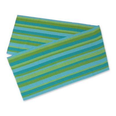 Alternate image for Hand Crafted Modern Cotton Table Runner Guatemala Spring