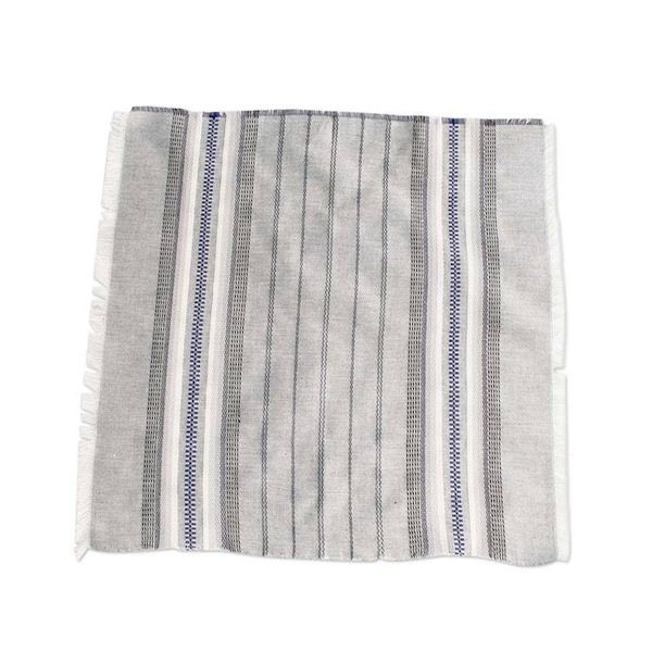 Alternate image for Handmade Cotton Napkins Set of 6 Culinary Inspiration in Grey