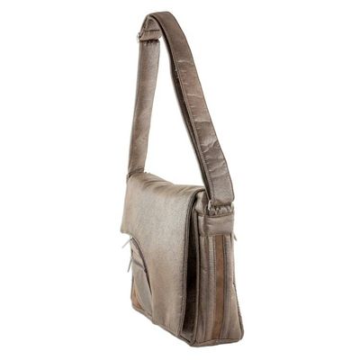 Alternate image for Faux Leather Messenger Bag in Espresso from Costa Rica Espresso Elegance