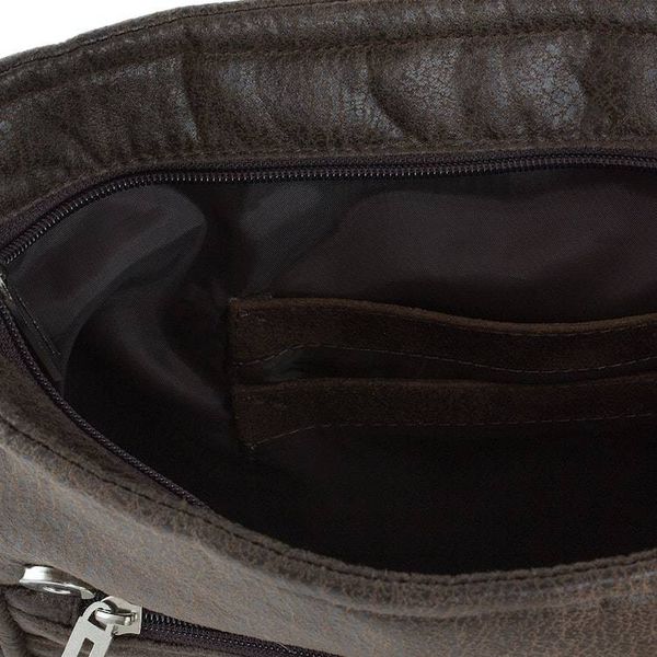 Alternate image for Faux Leather Messenger Bag in Espresso from Costa Rica Espresso Elegance