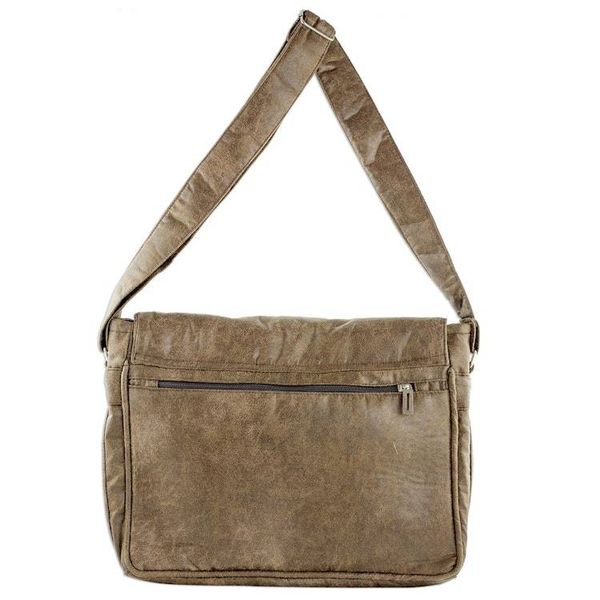 Alternate image for Faux Leather Messenger Bag in Burnt Sienna from Costa Rica Preparedness in Burnt Sienna