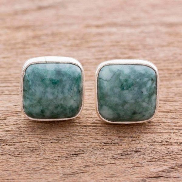Alternate image for Jade Jewelry Artisan Crafted Earrings Life Divine
