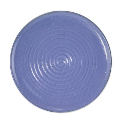 Alternate image for Periwinkle Ceramic Plates from Honduras Pair Dinner with Family
