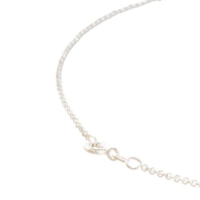 Alternate image for High-Polished Drop-Shaped Sterling Silver Pendant Necklace Ethereal Shine