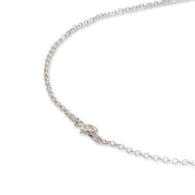 Alternate image for Polished Geometric-Patterned Diamond-Shaped Pendant Necklace Ethereal Diamond
