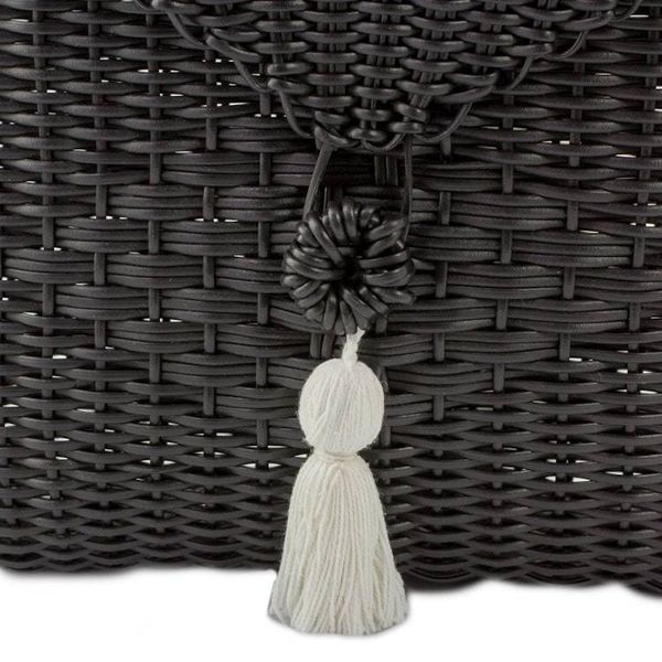 Alternate image for Handwoven Sling in Black from Guatemala Stylish Diamond in Black
