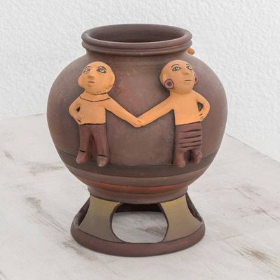 Alternate image for Pre-Hispanic Ceramic Decorative Vase from Nicaragua Union of Cultures
