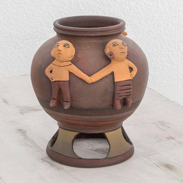 Alternate image for Pre-Hispanic Ceramic Decorative Vase from Nicaragua Union of Cultures