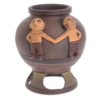 Alternate image for Pre-Hispanic Ceramic Decorative Vase from Nicaragua Union of Cultures