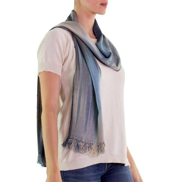 Alternate image for Hand Made Rayon Scarf Solola Rainfall