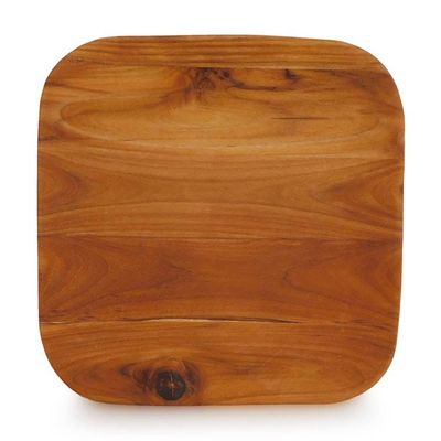 Alternate image for Square Serving Plate Crafted from Sustainable Teakwood Sharing Moments