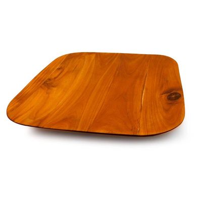 Alternate image for Square Serving Plate Crafted from Sustainable Teakwood Sharing Moments