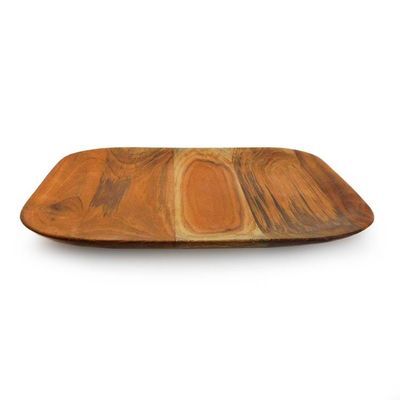 Alternate image for Sustainable Teakwood Serving Plate Handmade in Guatemala Sharing Experiences