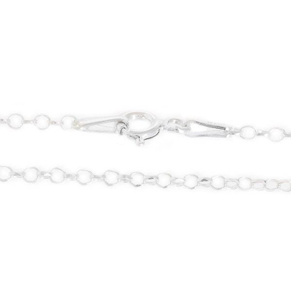 Alternate image for Initial Pendant Necklace Made with 925 Sterling Silver Circled S