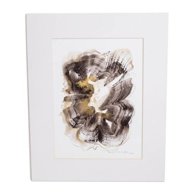 Alternate image for Abstract Painting Made with Mineral Pigments  Watercolor Infinity Series V