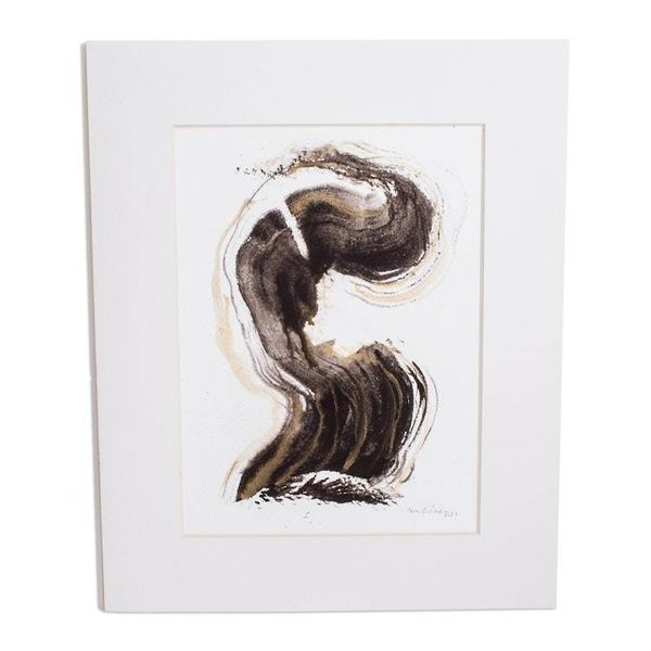 Alternate image for Abstract Painting Made with Mineral Pigments Watercolor Infinity Series I