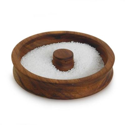 Alternate image for Artisan-Made Natural Grain-Patterned Teak Wood Glass Rimmer Happy Hour