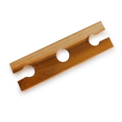 Alternate image for Avant-Garde Hand-Carved Teak Wood Bottle and Glass Holder Taste Tradition