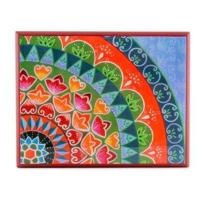 Alternate image for Handcrafted Wood Tea Box in Red from Costa Rica Home Delicacies
