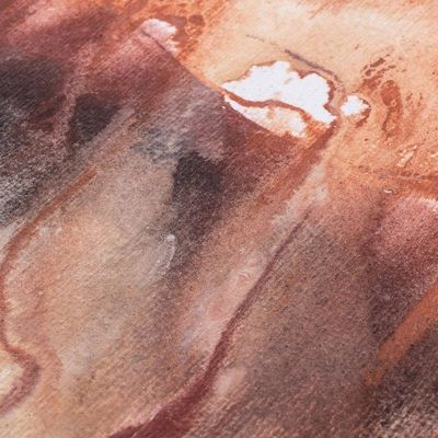 Alternate image for Abstract Painting Made with Mineral Pigments  Watercolor Lands of My Land V