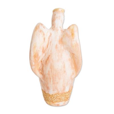 Alternate image for Semi-Abstract Ceramic Holy Family Sculpture 4 Pieces Sacred Guard