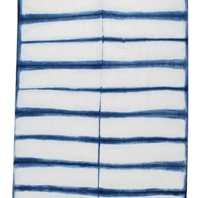 Alternate image for Tie-Dyed Indigo and Grey Cotton Beach Towel from El Salvador Beneath the Sea