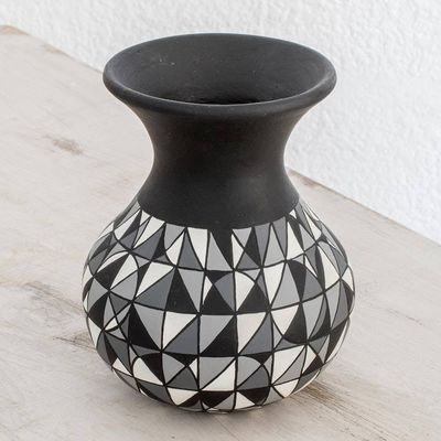 Primary image for Geometric Ceramic Decorative Vase from Nicaragua Elegant Geometry