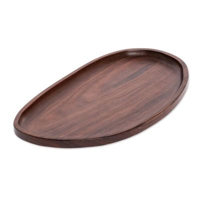 Alternate image for Minimalist Wood Tray Handmade in Guatemala Minimalism