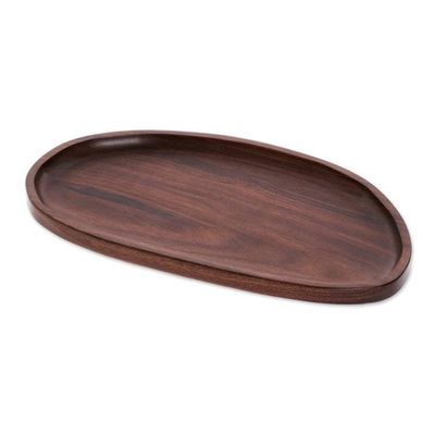 Alternate image for Minimalist Wood Tray Handmade in Guatemala Minimalism
