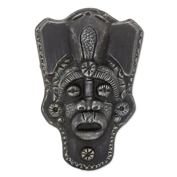 Alternate image for Handcrafted Black Resin and Fiberglass Decorative Wall Mask Honor the Ancients