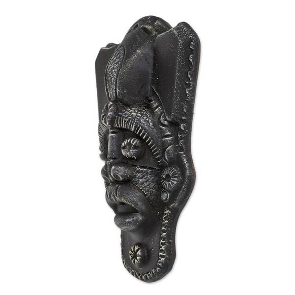 Alternate image for Handcrafted Black Resin and Fiberglass Decorative Wall Mask Honor the Ancients