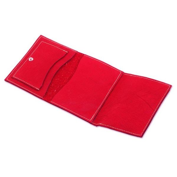 Alternate image for Geometric Leather Wallet in Paprika from Nicaragua Lively Culture in Paprika