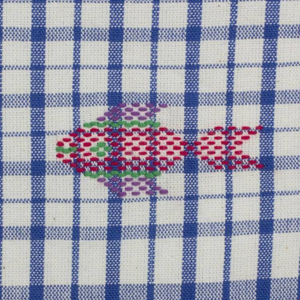 Alternate image for Multicolor Plaid Cotton Dish Towels Set of 3 Fresh Color