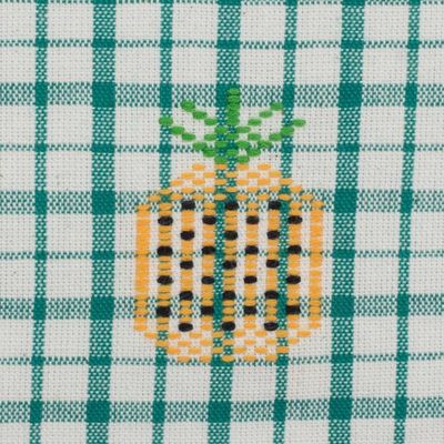 Alternate image for Multicolor Plaid Cotton Dish Towels Set of 3 Fresh Color